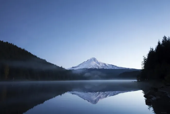 Framed Print : Trillium Lake with Mount Hood, Government Camp, Oregon, United States Framed Print : Trillium Lake with Mount Hood, Government Camp, Oregon, United States