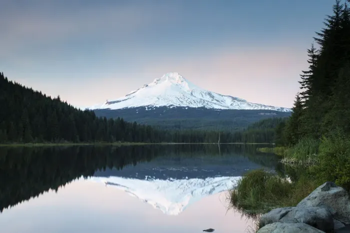 Framed Print : Trillium Lake with Mount Hood, Government Camp, Oregon, United States Framed Print : Trillium Lake with Mount Hood, Government Camp, Oregon, United States