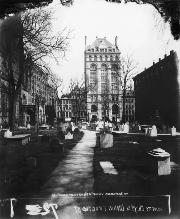 Framed Print : Trinity Church, Lower Manhattan, circa 1905 Framed Print : Trinity Church, Lower Manhattan, circa 1905