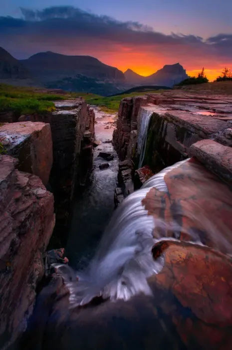 Framed Print : Triple Falls