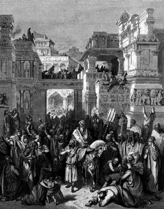 Framed Print : The triumph of Mordecai Framed Print : The triumph of Mordecai