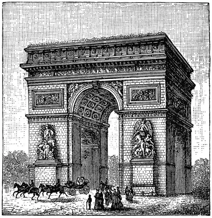 Framed Print : Triumphal Arch or Arc de Triomphe, Paris, France Framed Print : Triumphal Arch or Arc de Triomphe, Paris, France