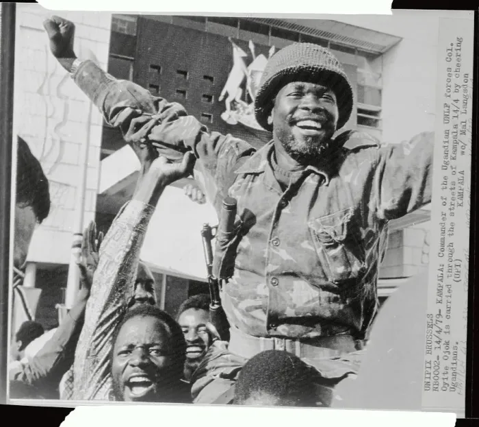 Framed Print : A Triumphant Colonel Oyite Ojok Framed Print : A Triumphant Colonel Oyite Ojok