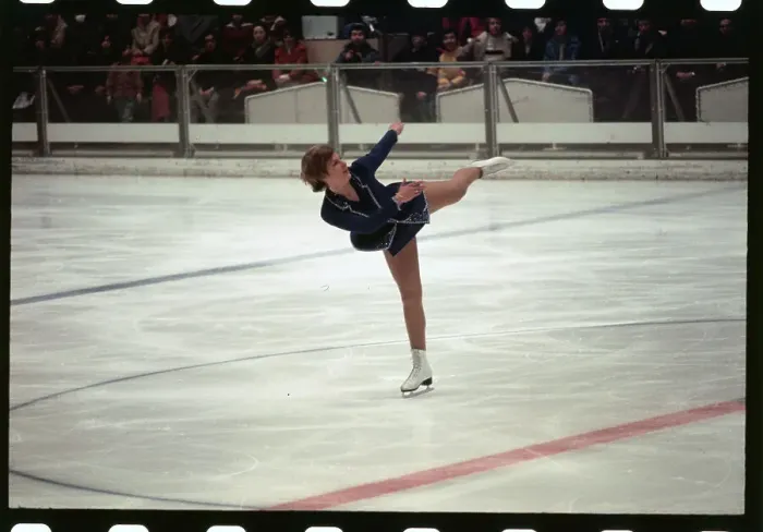 Framed Print : Trixi Schuba in Women's Free Skating Event Framed Print : Trixi Schuba in Women's Free Skating Event