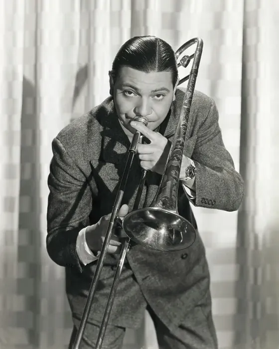 Framed Print : Trombonist Jack Teagarden Playing Instrument Framed Print : Trombonist Jack Teagarden Playing Instrument