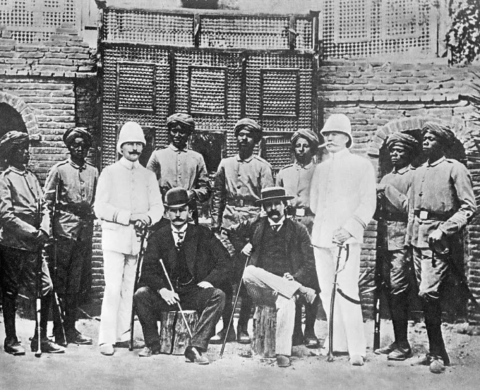 Framed Print : Troop Recruits Posing With German Officers Framed Print : Troop Recruits Posing With German Officers