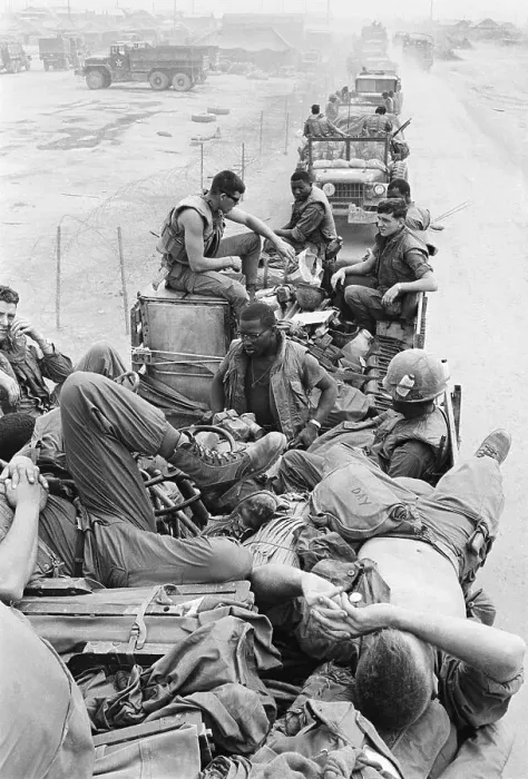 Framed Print : US Troops on Convoy Trucks Framed Print : US Troops on Convoy Trucks