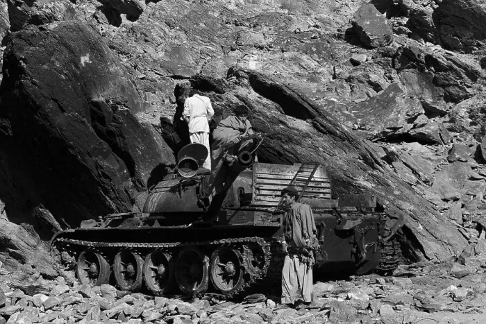 Framed Print : Troops on and Around Destroyed Tank Framed Print : Troops on and Around Destroyed Tank