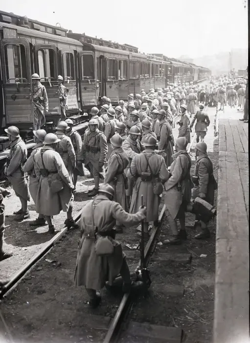 Framed Print : Troops Evacuating Rhineland By Train Framed Print : Troops Evacuating Rhineland By Train