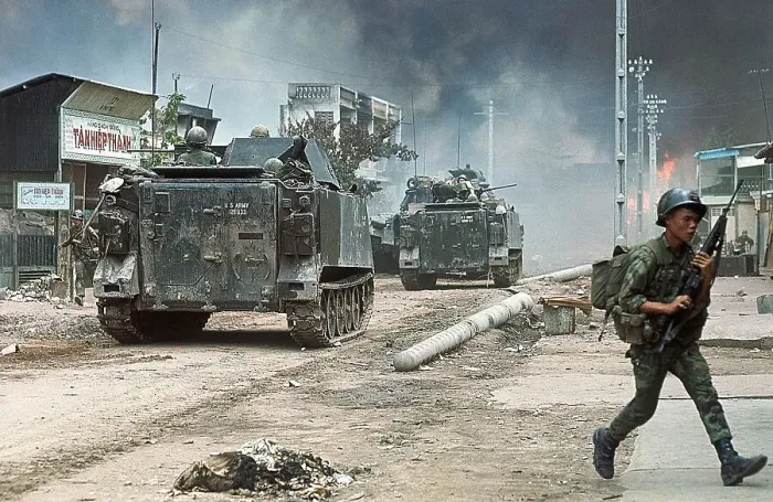 Framed Print : Troops Fighting in North Saigon Framed Print : Troops Fighting in North Saigon