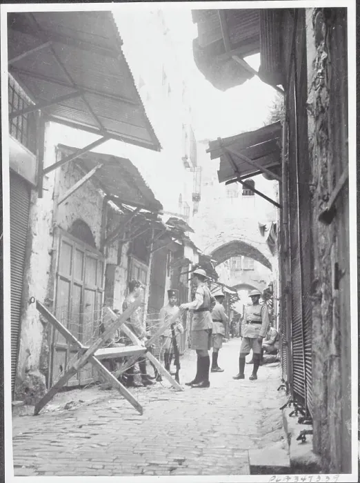 Framed Print : Troops Guarding Jewish Quarter