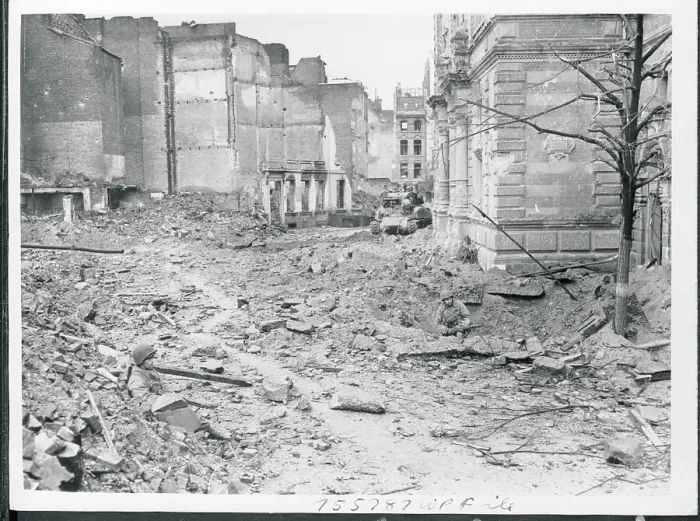 Framed Print : US Troops Hold Positions in Bombed-out Cologne Framed Print : US Troops Hold Positions in Bombed-out Cologne