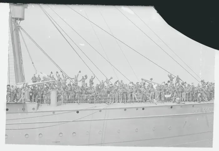 Framed Print : Troops leaving for France Framed Print : Troops leaving for France