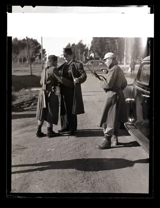 Framed Print : Troops Search Press Correspondent Framed Print : Troops Search Press Correspondent