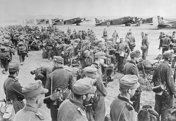 Framed Print : Troops Waiting to Board Transports Framed Print : Troops Waiting to Board Transports