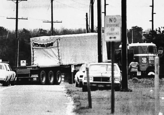 Framed Print : Truck Carrying Spent Nuclear Fuel Rods Framed Print : Truck Carrying Spent Nuclear Fuel Rods