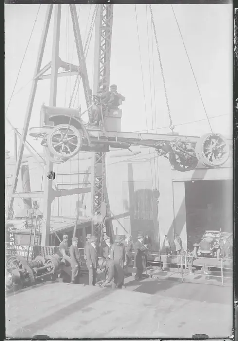 Framed Print : Trucks Being Loaded Aboard Ship Framed Print : Trucks Being Loaded Aboard Ship