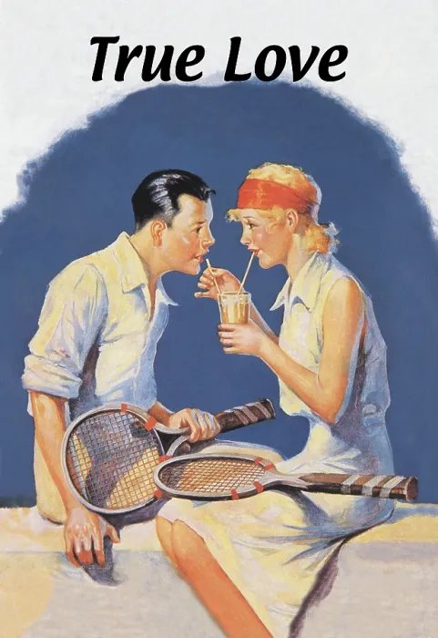 Framed Print : True Love: Sharing a Milkshake After Tennis Framed Print : True Love: Sharing a Milkshake After Tennis