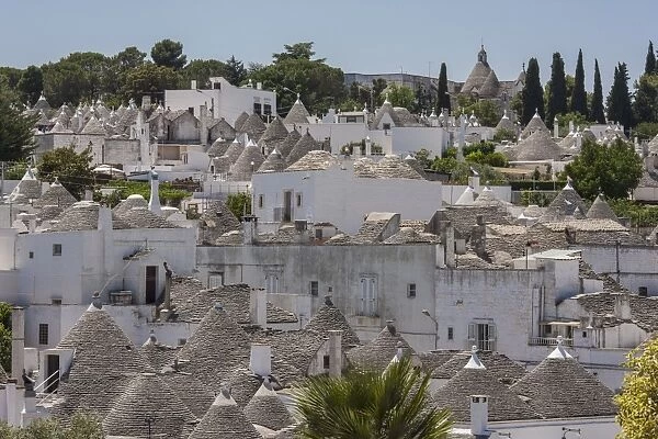 Trulli houses with conical roofs in Alberobello