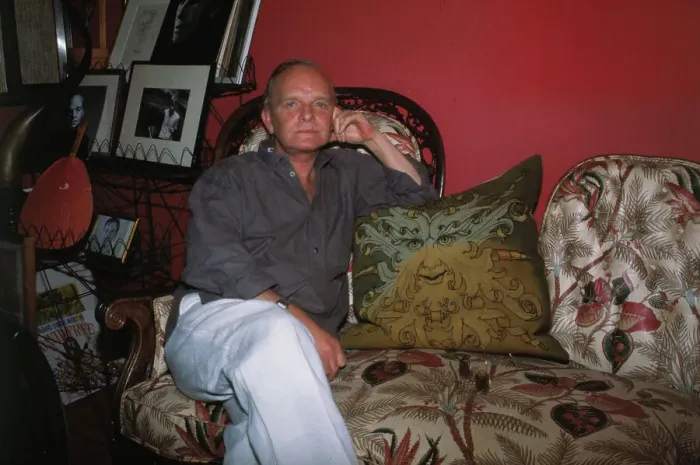 Framed Print : Truman Capote at Home
