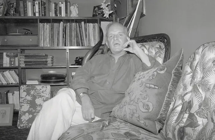Framed Print : Truman Capote During Interview