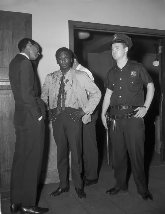 Framed Print : Trumpeter Miles Davis Being Arrested Framed Print : Trumpeter Miles Davis Being Arrested