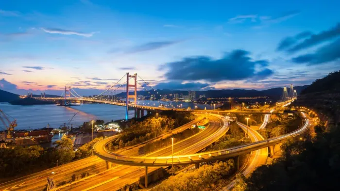 Framed Print : Tsing Ma Bridge, Hong Kong Framed Print : Tsing Ma Bridge, Hong Kong