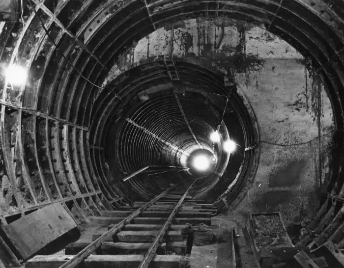 Framed Print : Tube Tunnel