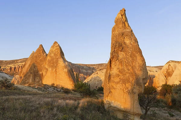 Tufa formations, Goreme National Park, Nevsehir Province, Cappadocia, Central Anatolia Region, Anatolia, Turkey