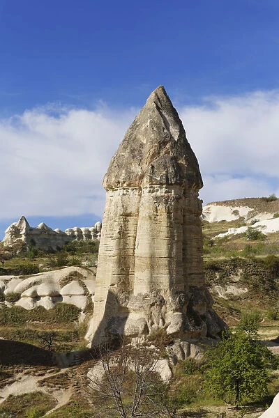 Tufa formations, Zemi Valley or Zemi Vadisi, Goreme National Park, Nevsehir Province, Cappadocia, Central Anatolia Region, Anatolia, Turkey