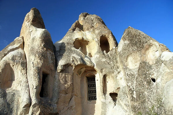 Tufa landscape near Goereme, Cappadocia, Anatolia, Turkey, Western Asia