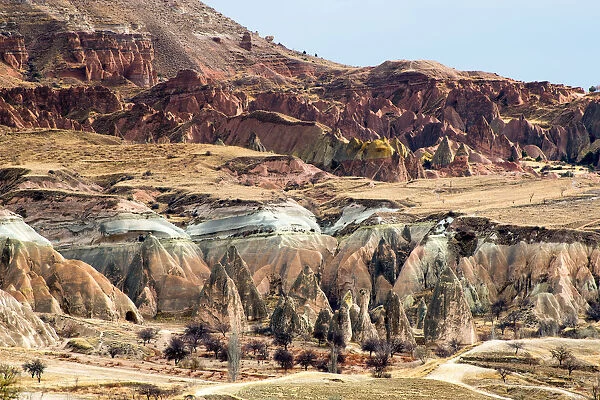 Tuff Rock Formations in Cappadocia, Turkey