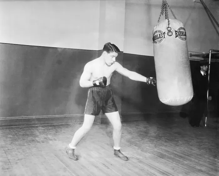 Framed Print : Tuffy Griffith Working the Weight Bag Framed Print : Tuffy Griffith Working the Weight Bag