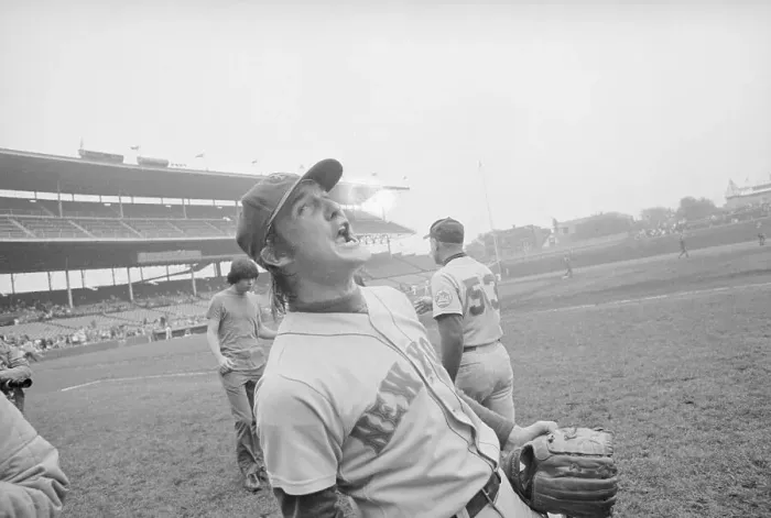 Framed Print : Tug McGraw at Winning Mets Game Framed Print : Tug McGraw at Winning Mets Game