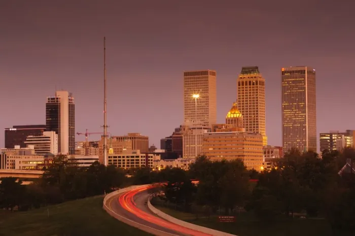 Framed Print : Tulsa, Oklahoma, City View
