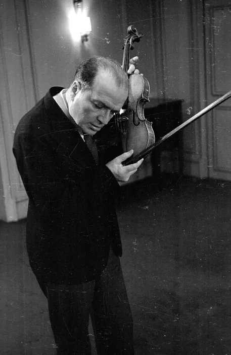 Framed Print : Tuning Violin
