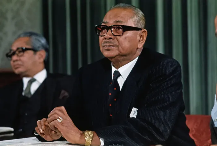 Framed Print : Tunku Abdul Rahman Speaking at a Press Conference Framed Print : Tunku Abdul Rahman Speaking at a Press Conference