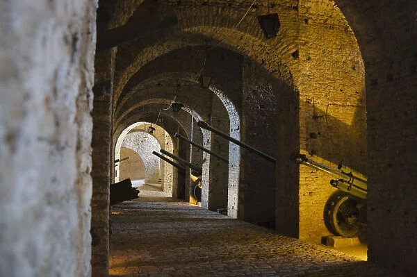 Tunnel inside the castle of Gjirokastra