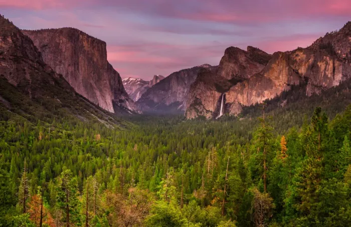 Framed Print : Tunnel View Twilight