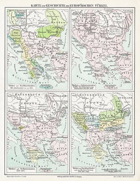 Turkey Ottoman Empire map 1895
