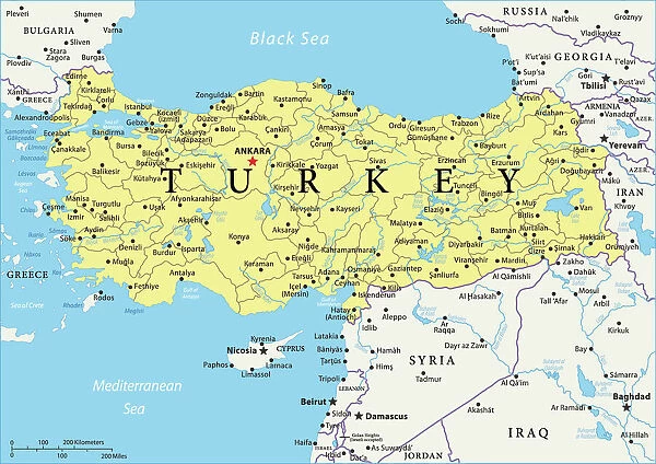 Turkey Reference Map