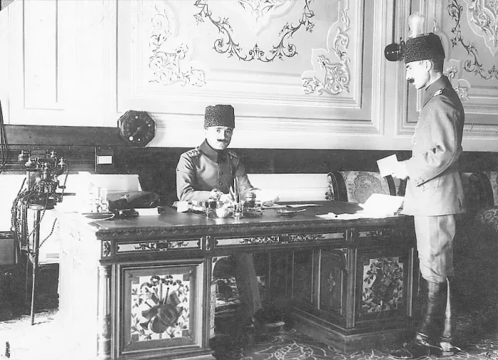 Framed Print : Turkey'S Minister Of War In His Office Framed Print : Turkey'S Minister Of War In His Office