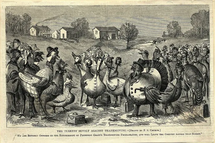 Framed Print : Turkeys Revolt Against Thanksgiving Framed Print : Turkeys Revolt Against Thanksgiving