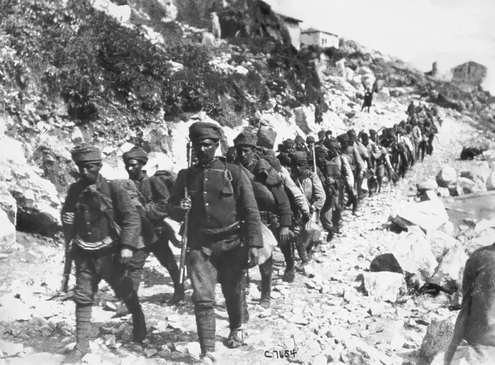 Framed Print : Turkish Infantry on March Through the Countryside Framed Print : Turkish Infantry on March Through the Countryside