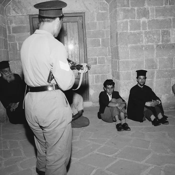 Framed Print : Turkish Policeman with Gun on Priests Framed Print : Turkish Policeman with Gun on Priests