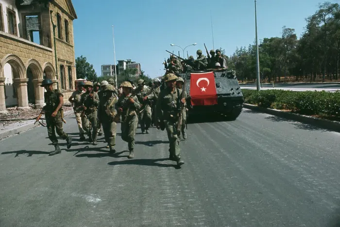 Framed Print : Turkish Troops In Cyprus Framed Print : Turkish Troops In Cyprus
