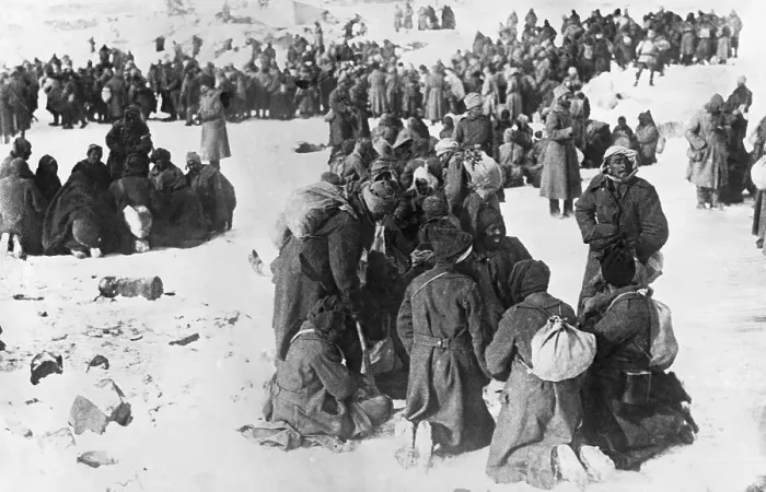 Framed Print : Turks Captured by Russians