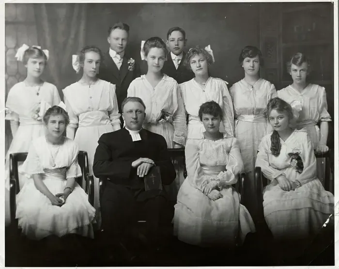 Framed Print : Turn of Century Class Photo Framed Print : Turn of Century Class Photo