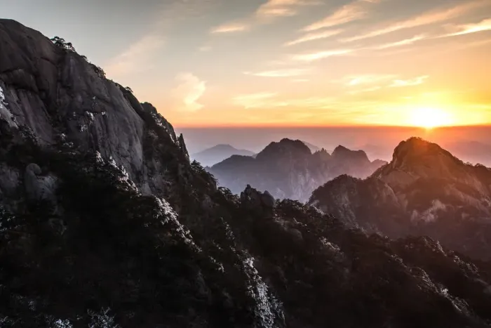 Framed Print : turtle peak view point, Huangshan (Yellow Mountains), Eastern China