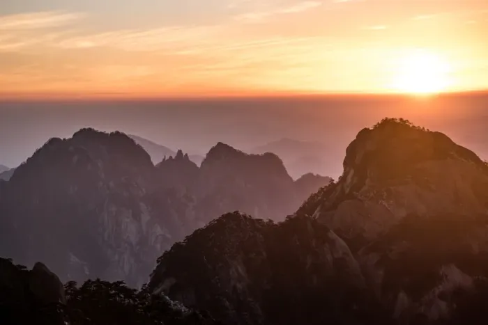 Framed Print : turtle peak view point, Huangshan (Yellow Mountains), Eastern China